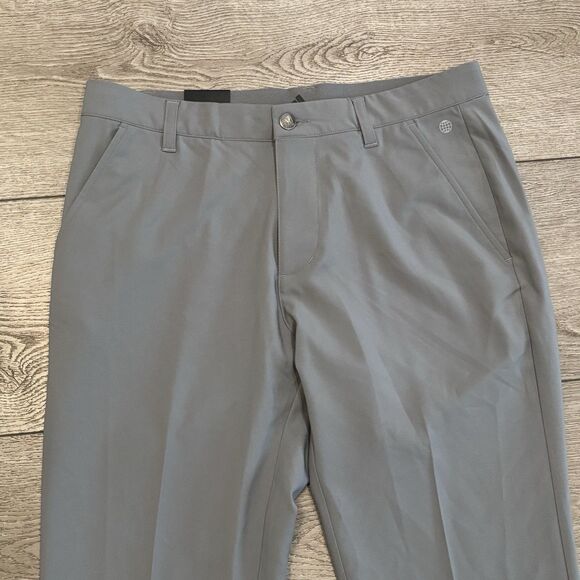 Adidas Golf Pants Men 30 x 32 Gray Ultimate365 Performance Athletic Preppy NWT - Picture 3 of 7